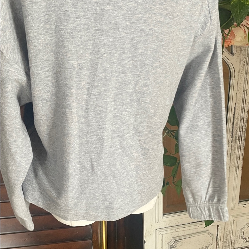 COTELAC Sweatshirt Gray Blue Women's Top Size 1 fits Small Medium - Picture 12 of 13